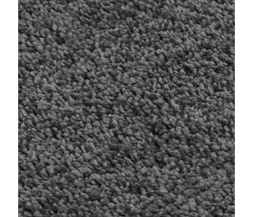 vidaXL paklājs, 140x200 cm, tumši pelēks, neslīdošs