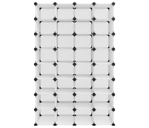 vidaXL apavu plaukts, caurspīdīgs, 93x36,5x140 cm, plastmasa