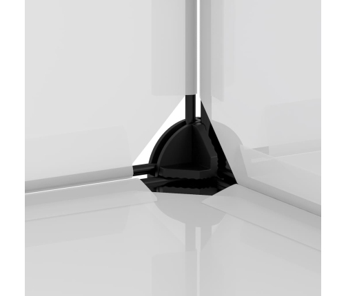 vidaXL apavu plaukts, caurspīdīgs, 93x36,5x140 cm, plastmasa