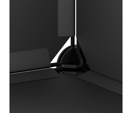 vidaXL apavu plaukts, melns, 94x37x125 cm, plastmasa