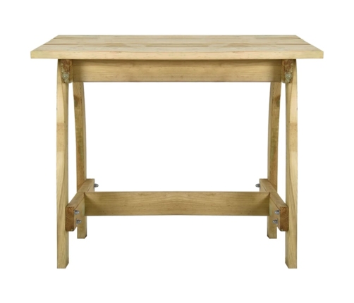 vidaXL 5-daļīgs dārza mēbeļu komplekts, impregnēts priedes koks