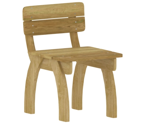 vidaXL 5-daļīgs dārza mēbeļu komplekts, impregnēts priedes koks