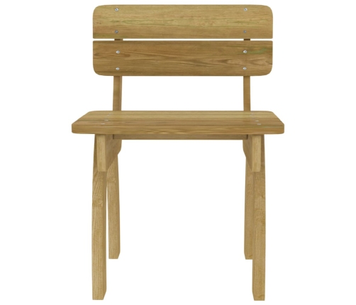 vidaXL 5-daļīgs dārza mēbeļu komplekts, impregnēts priedes koks