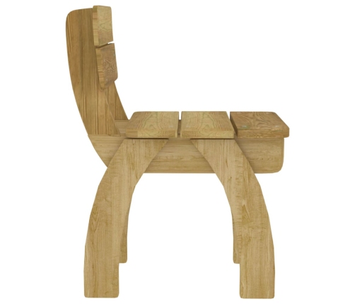 vidaXL 5-daļīgs dārza mēbeļu komplekts, impregnēts priedes koks