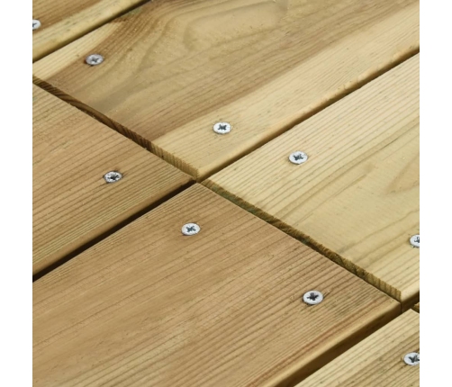 vidaXL 5-daļīgs dārza mēbeļu komplekts, impregnēts priedes koks