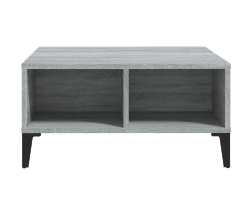 vidaXL kafijas galdiņš, pelēks, 60x60x30 cm, inženierijas koks