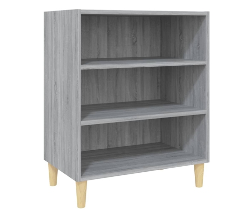 vidaXL kumode, pelēka ozolkoka, 57x35x70 cm, inženierijas koks