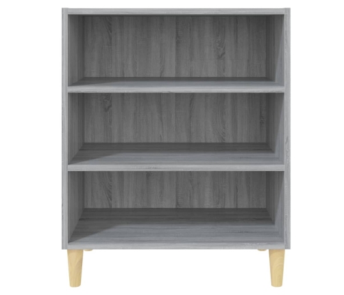 vidaXL kumode, pelēka ozolkoka, 57x35x70 cm, inženierijas koks