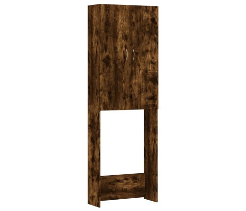 vidaXL veļasmašīnas skapītis, ozolkoka krāsa, 64x25,5x190 cm