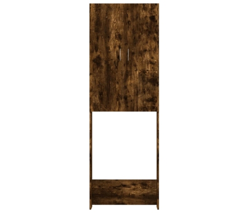 vidaXL veļasmašīnas skapītis, ozolkoka krāsa, 64x25,5x190 cm