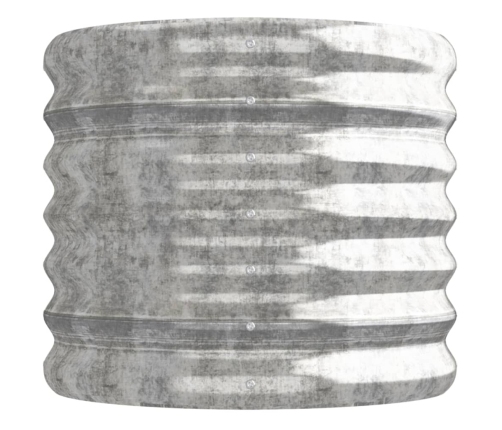 vidaXL augstā puķu kaste, 114x40x36 cm, tērauds, sudrabaina