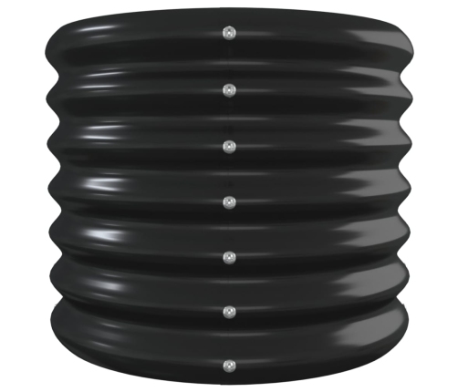 vidaXL augstā puķu kaste, 332x40x36 cm, tērauds, antracītpelēka