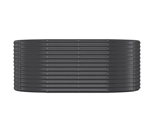 vidaXL augstā puķu kaste, 175x100x68 cm, tērauds, antracītpelēka