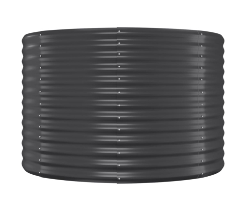 vidaXL augstā puķu kaste, 175x100x68 cm, tērauds, antracītpelēka