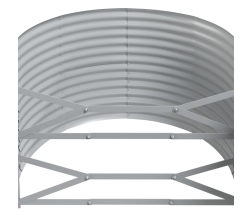 vidaXL augstā puķu kaste, 175x100x68 cm, tērauds, antracītpelēka