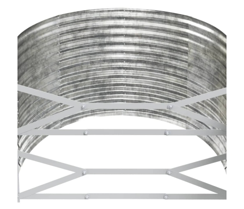 vidaXL augstā puķu kaste, 507x100x68 cm, tērauds, sudrabaina