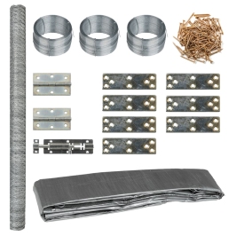 Vistu Būris, 268X100X190 Cm, Metāls Vidaxl