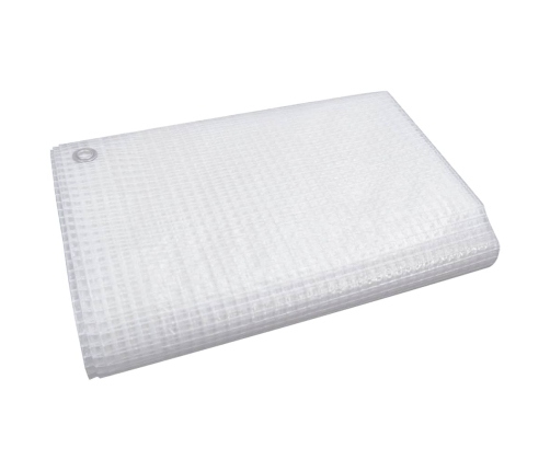 vidaXL brezenta pārklājs, smalki austs, 140 g/m², 4x8 m, balts