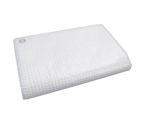 vidaXL brezenta pārklājs, smalki austs, 140 g/m², 8x8 m, balts