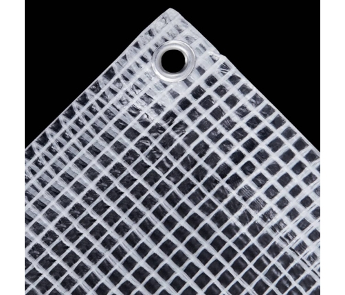 vidaXL brezenta pārklājs, smalki austs, 140 g/m², 8x8 m, balts