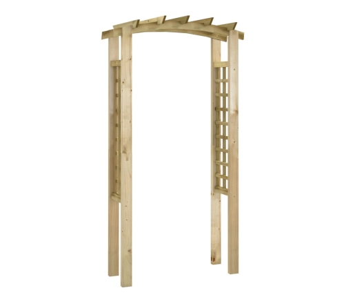 vidaXL arka, 110x60x210 cm, impregnēts priedes masīvkoks