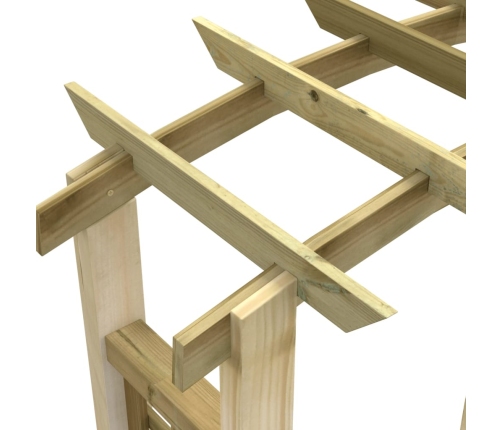 vidaXL arka, 110x60x210 cm, impregnēts priedes masīvkoks