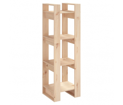 vidaXL grāmatu plaukts, 41x35x125 cm, priedes masīvkoks