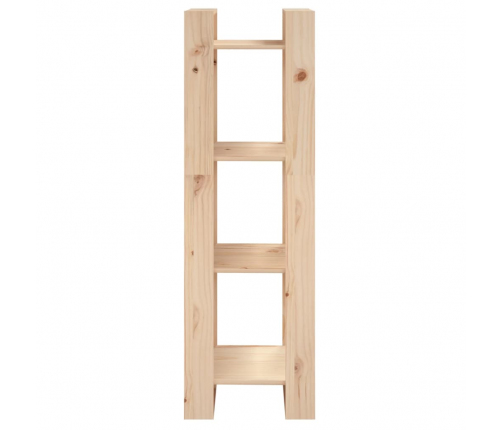 vidaXL grāmatu plaukts, 41x35x125 cm, priedes masīvkoks