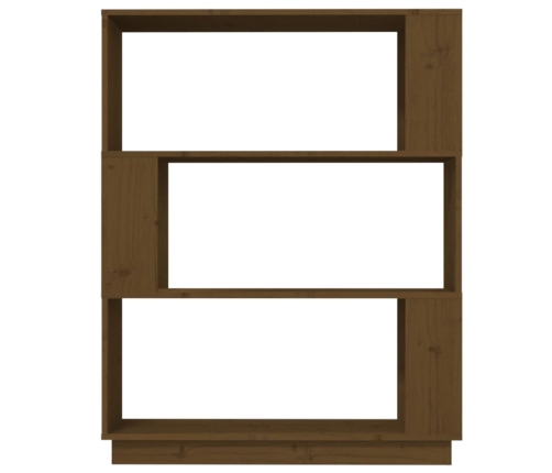 vidaXL grāmatu plaukts, medus brūns, 80x25x101 cm, masīvkoks