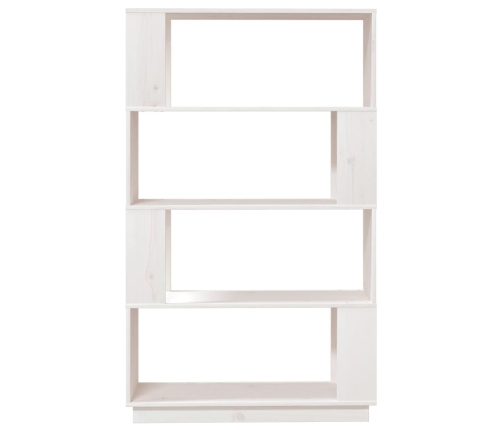 vidaXL grāmatu plaukts, balts, 80x25x132 cm, priedes masīvkoks