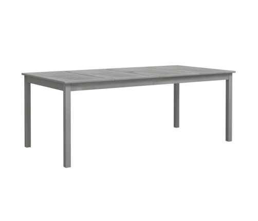 vidaXL 9-daļīgs dārza mēbeļu komplekts, akācijas masīvkoks, pelēks