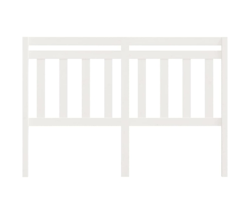 vidaXL gultas galvgalis, balts, 146x4x100 cm, priedes masīvkoks