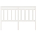 vidaXL gultas galvgalis, balts, 146x4x100 cm, priedes masīvkoks
