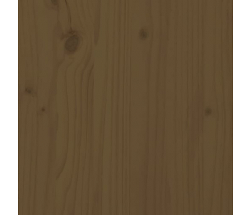 vidaXL gultas galvgalis, medus brūns, 146x4x100 cm, priedes masīvkoks