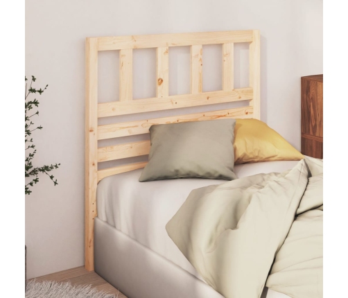 vidaXL gultas galvgalis, 81x4x100 cm, priedes masīvkoks
