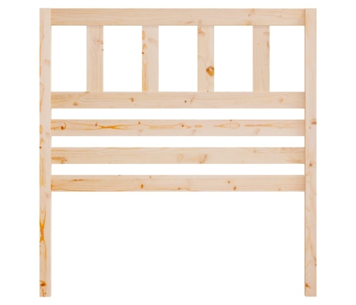 vidaXL gultas galvgalis, 81x4x100 cm, priedes masīvkoks