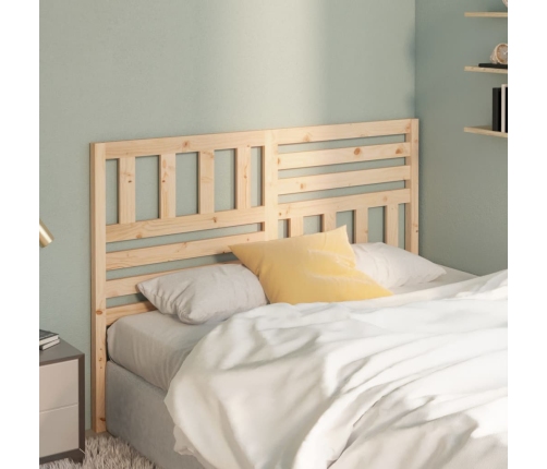 vidaXL gultas galvgalis, 146x4x100 cm, priedes masīvkoks
