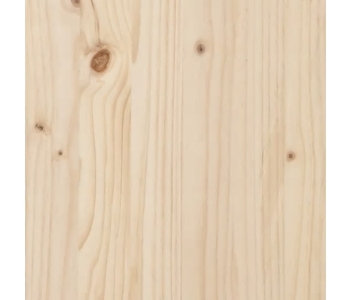 vidaXL gultas galvgalis, 146x4x100 cm, priedes masīvkoks