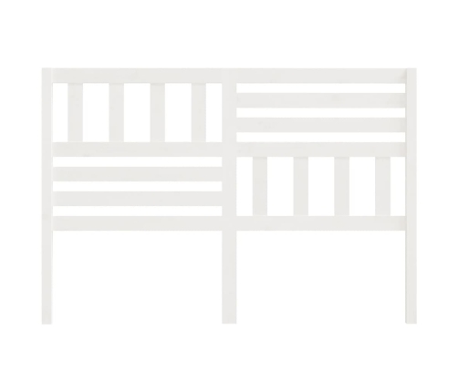 vidaXL gultas galvgalis, balts, 156x4x100 cm, priedes masīvkoks