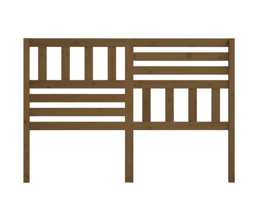 vidaXL gultas galvgalis, medus brūns, 156x4x100 cm, priedes masīvkoks