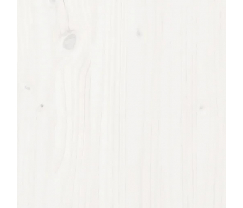 vidaXL gultas galvgalis, balts, 141x4x100 cm, priedes masīvkoks