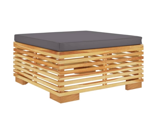 vidaXL 10-daļīgs dārza atpūtas mēbeļu komplekts ar matračiem, tīkkoks