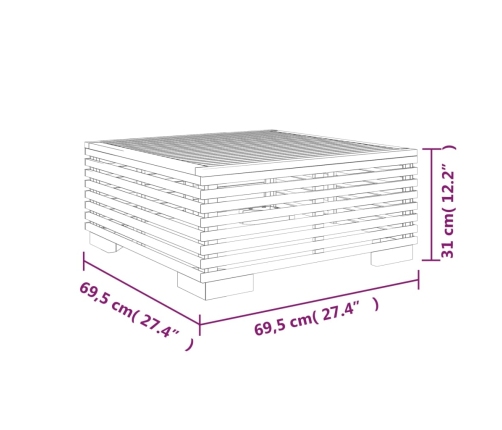 vidaXL 10-daļīgs dārza atpūtas mēbeļu komplekts ar matračiem, tīkkoks