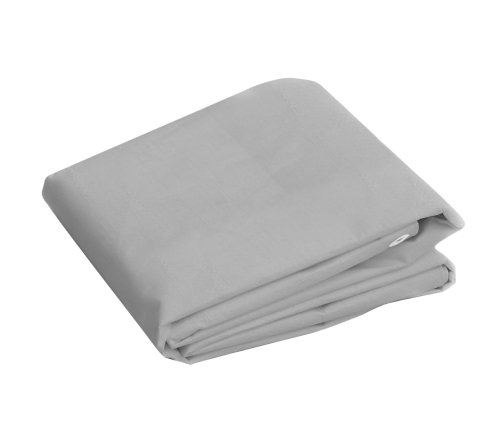vidaXL brezenta pārklājs, 260 g/m², 4x8 m, pelēks, HDPE