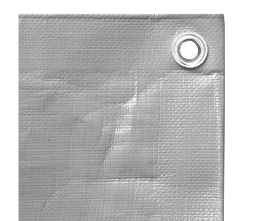 vidaXL brezenta pārklājs, 260 g/m², 6x12 m, pelēks, HDPE