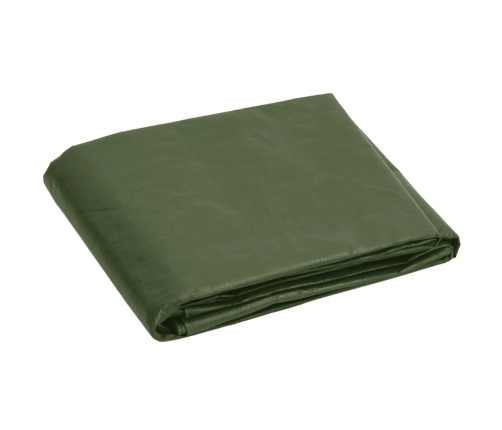 vidaXL brezenta pārklājs, 180 g/m², 3x5 m, zaļš, HDPE