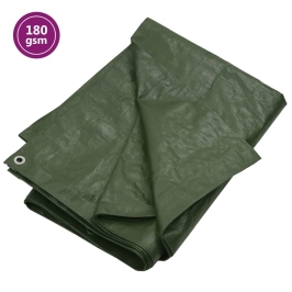 Brezenta Pārklājs, 180 G/M², 4X4 M, Zaļš, Hdpe Vidaxl