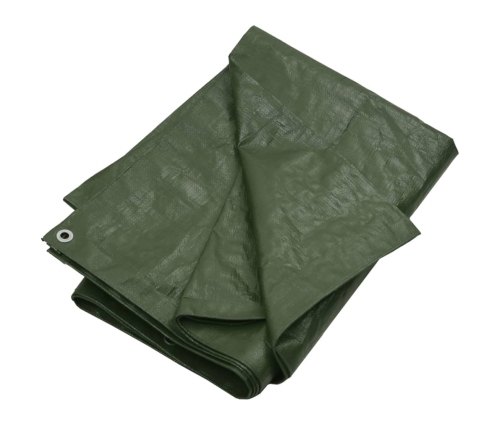 vidaXL brezenta pārklājs, 180 g/m², 4x4 m, zaļš, HDPE