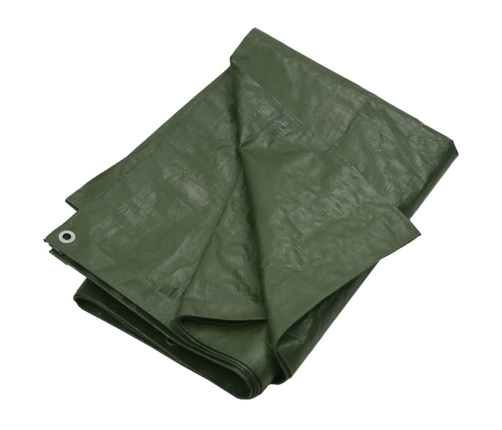 vidaXL brezenta pārklājs, 180 g/m², 6x8 m, zaļš, HDPE