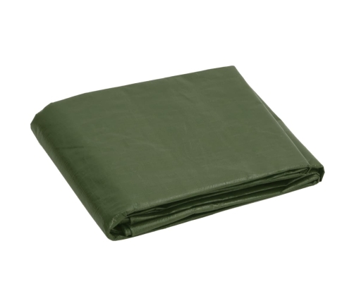 vidaXL brezenta pārklājs, 180 g/m², 6x12 m, zaļš, HDPE
